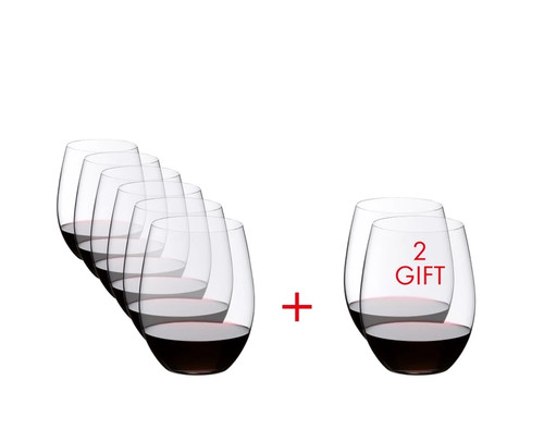 Bicchieri vino riedel o - 8, da